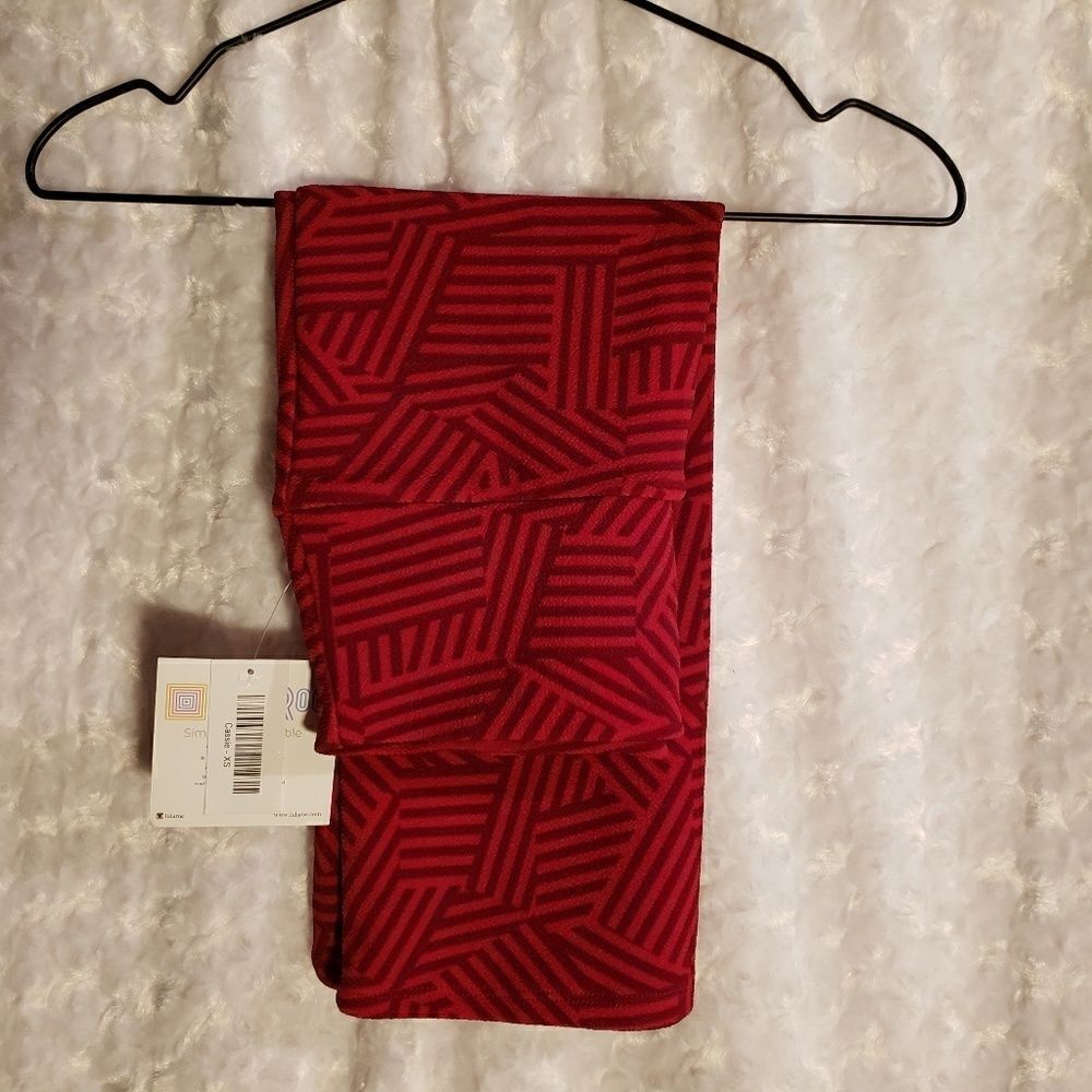 Lularoe Womens XS Cassie Red pencil skirt Business Office Dress Comfort Stretch